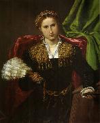 Lorenzo Lotto Portrat der Laura da Pola oil painting reproduction
